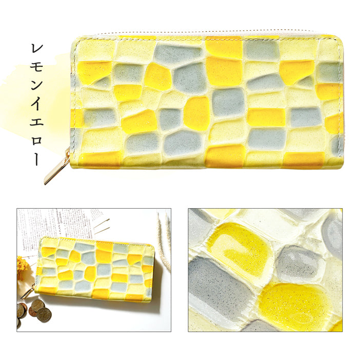 【財布の百貨店公式】 本革 2nd ステンドグラス 長財布 レディース 女性 財布 サイフ 【安心の返品保証付き】