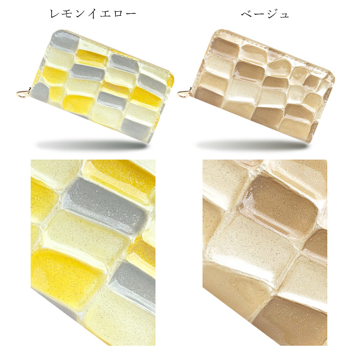 【財布の百貨店公式】 本革 コインケース 2nd ステンドグラス レディース コインポーチ 小銭入れ ミニ財布 ラウンド型ファスナー ファスナー付き おしゃれ カード入れ 女性 革 レザー 小物入れ コンパクト ケース ラウンドファスナー エナメル加工