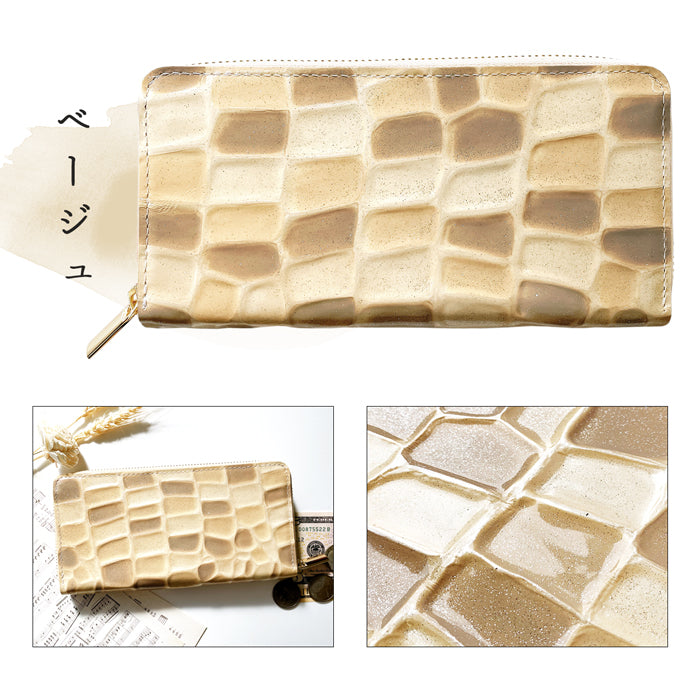 【財布の百貨店公式】 本革 2nd ステンドグラス 長財布 レディース 女性 財布 サイフ 【安心の返品保証付き】