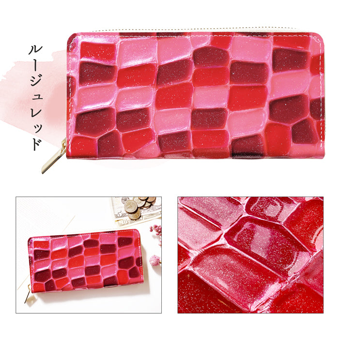 【財布の百貨店公式】 本革 2nd ステンドグラス 長財布 レディース 女性 財布 サイフ 【安心の返品保証付き】