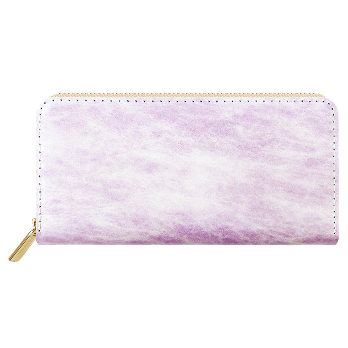 【財布の百貨店公式】 アダマス 長財布 本革 財布 ラウンド型ファスナー レディース メンズ 大理石風 大容量 カード収納【安心の返品保証付き】