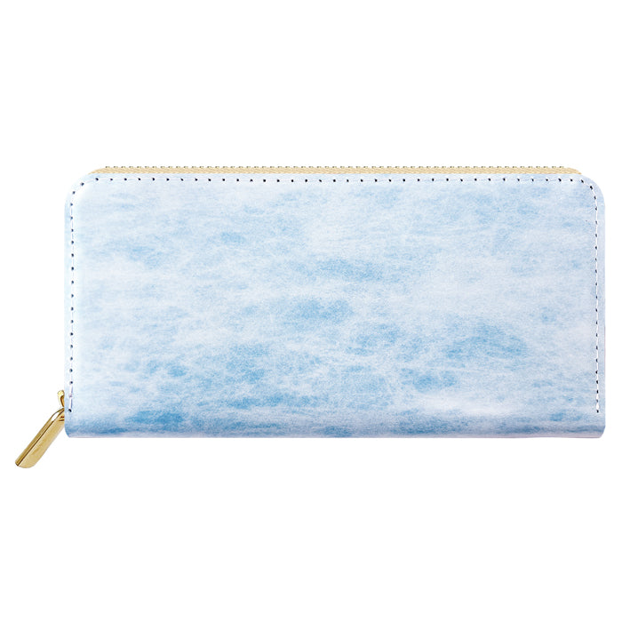 【財布の百貨店公式】 アダマス 長財布 本革 財布 ラウンド型ファスナー レディース メンズ 大理石風 大容量 カード収納【安心の返品保証付き】