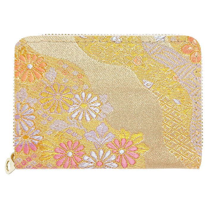 【財布の百貨店公式】 西陣織 ミニ財布 明 財布 金襴 ミニウォレット コンパクト ラウンドファスナー 小さい財布 カード収納【安心の返品保証付き】