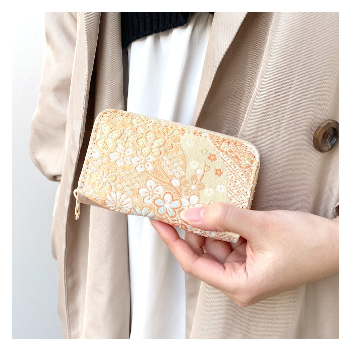 【財布の百貨店公式】 西陣織 明 コインケース 財布 小銭入れ レディース メンズ ラウンド型ファスナー - 高級感漂う日本製の和風財布 | プレゼントにも最適 【安心の返品保証付き】