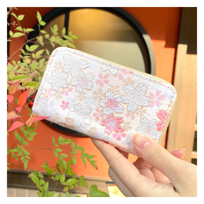 【財布の百貨店公式】 西陣織 明 コインケース 財布 小銭入れ レディース メンズ ラウンド型ファスナー - 高級感漂う日本製の和風財布 | プレゼントにも最適 【安心の返品保証付き】