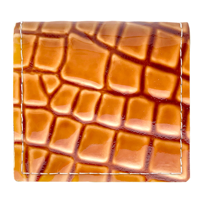 【財布の百貨店公式】 本革 ボックス型 コインケース 美クロコダイル 型押し メンズ レディース 小銭入れ 革 コンパクト スリム 薄型 ボックス型コインケース エナメル 【安心の返品保証付き】