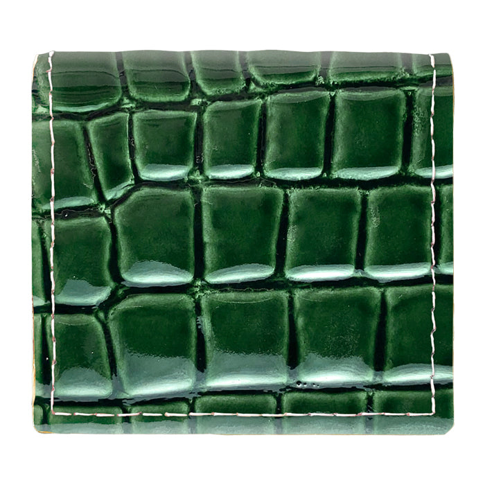 【財布の百貨店公式】 本革 ボックス型 コインケース 美クロコダイル 型押し メンズ レディース 小銭入れ 革 コンパクト スリム 薄型 ボックス型コインケース エナメル 【安心の返品保証付き】