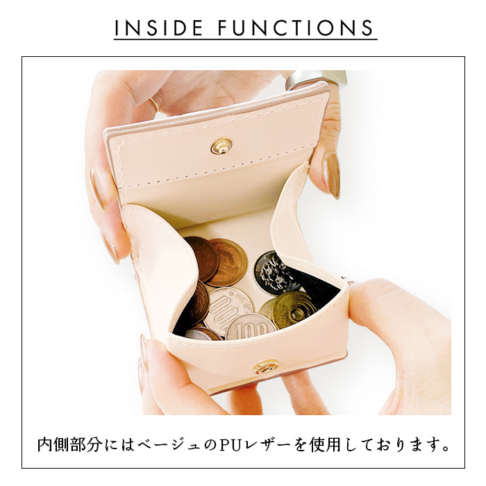 【財布の百貨店公式】 ボックスコインケース ミニ財布 box型 マヤベリー 箱型 スナップボタン 日本製 小銭入れ ウォレット 革 本革 リアルレザー プレゼント 上質 高級感 タンニンなめし 【安心の返品保証付き】