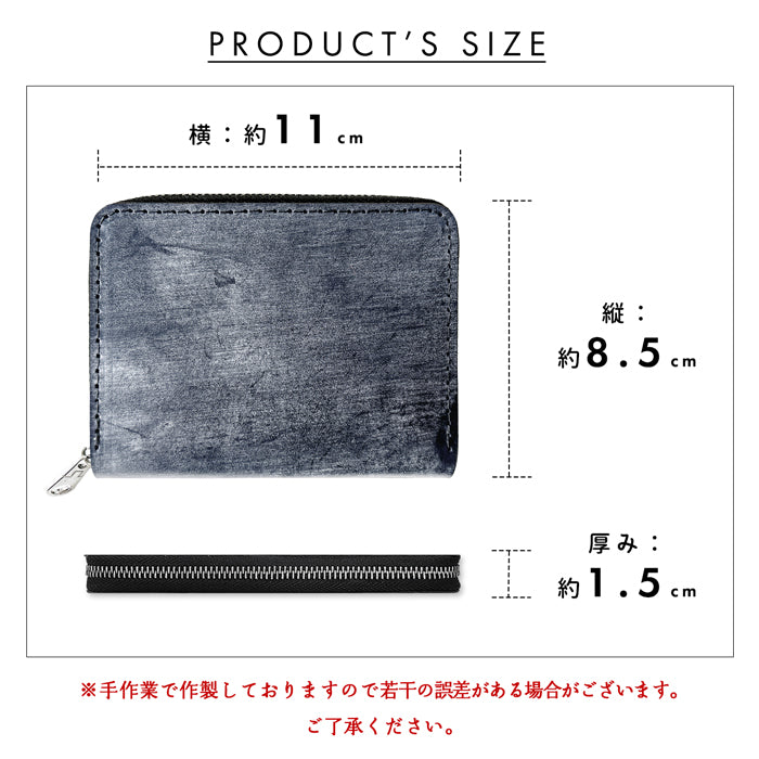 【財布の百貨店公式】 イギリス製 本革 ブライドルレザー 蛇腹 シンプル 財布 ラウンド型ファスナー 牛革 メンズ ブライドル イギリスレザー 【安心の返品保証付き】