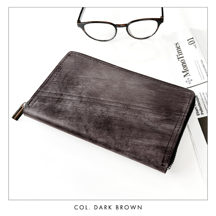 【財布の百貨店公式】 通帳も入る長財布 イギリス製 ブライドルレザー マルチケース 本革 パスポート 母子手帳 ケース 大容量 多機能 ラウンドファスナー メンズ 【安心の返品保証付き】