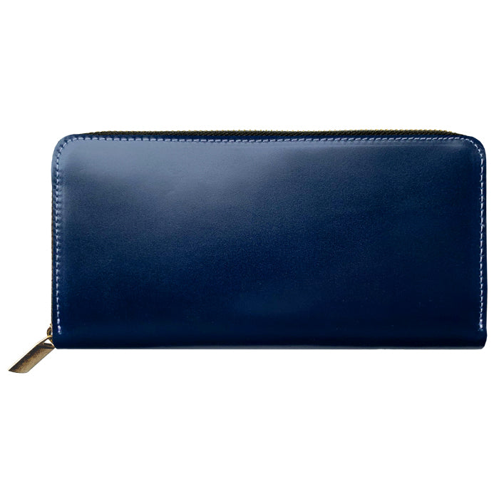 【財布の百貨店公式】 蛇腹 カードポケット付き 長財布 コードバン 馬革 本革 財布 ラウンド型ファスナー メンズ ホースレザー| 選ぶなら、“本物”を。コードバンと職人技が光る長財布。 【安心の返品保証付き】