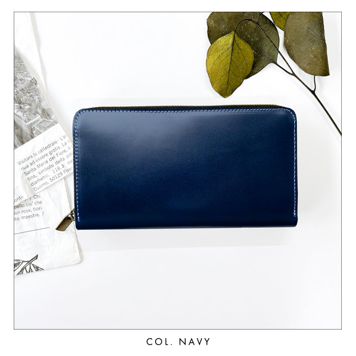 【財布の百貨店公式】 蛇腹 カードポケット付き 長財布 コードバン 馬革 本革 財布 ラウンド型ファスナー メンズ ホースレザー| 選ぶなら、“本物”を。コードバンと職人技が光る長財布。 【安心の返品保証付き】