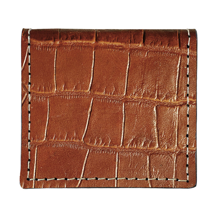 【財布の百貨店公式】 本革 クロコダイル 型押し ボックス型 コインケース 小銭入れ 革 コンパクト スリム 薄型 シンプル メンズ レディース 【安心の返品保証付き】