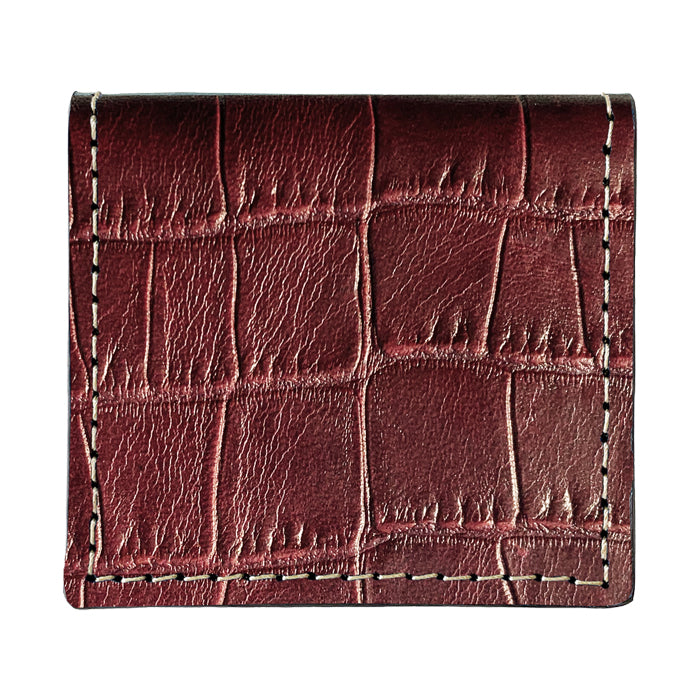 【財布の百貨店公式】 本革 クロコダイル 型押し ボックス型 コインケース 小銭入れ 革 コンパクト スリム 薄型 シンプル メンズ レディース 【安心の返品保証付き】