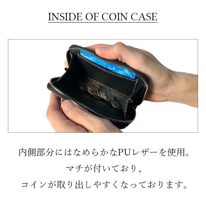 【財布の百貨店公式】 本革 クロコダイル 型押し コインケース ラウンドファスナー ポーチ 小型財布 小銭入れ コンパクト 小物入れ 革 高級 牛革 レザー ケース 【安心の返品保証付き】