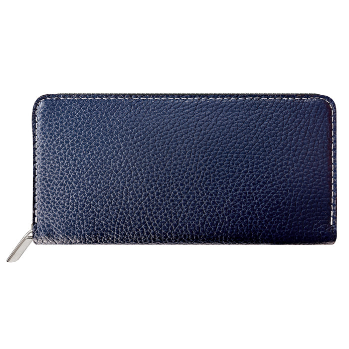 【財布の百貨店公式】 蛇腹 カードポケット付き 長財布 本革 型押し 財布 ラウンド型ファスナー メンズ ベーシックダンディ 【安心の返品保証付き】