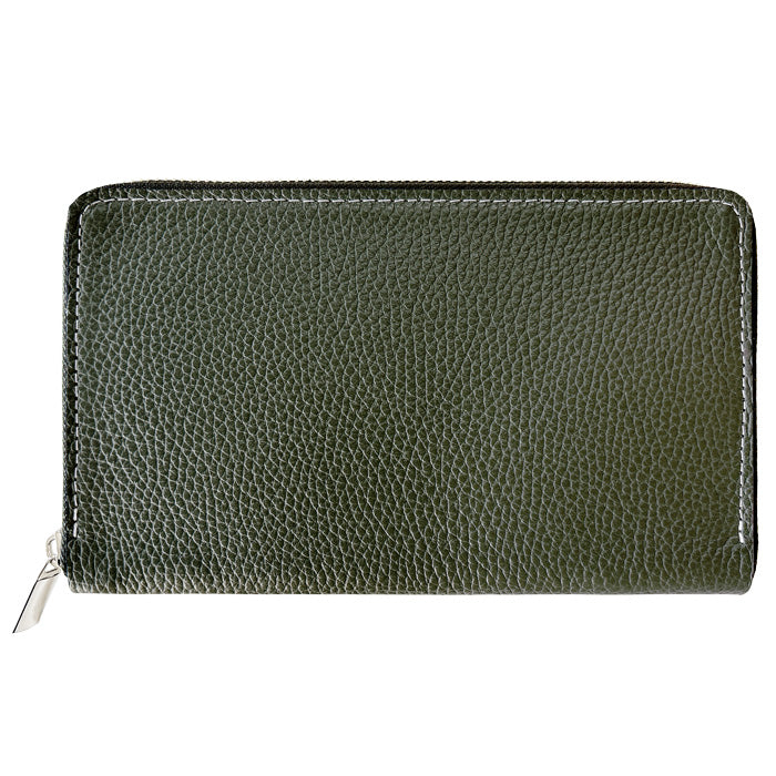 【財布の百貨店公式】 通帳も入る長財布 本革 マルチケース ベーシックダンディ パスポートケース 大容量 多機能 ラウンドファスナー メンズ 牛革 型押し 【安心の返品保証付き】