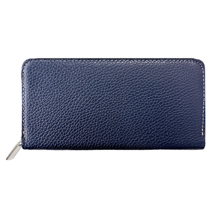 【財布の百貨店公式】 長財布 財布 本革 メンズ ラウンド型ファスナー 型押し 牛革 本革長財布 さいふ サイフ ベーシックダンディ | スマートに格を上げる、大人の長財布 【安心の返品保証付き】