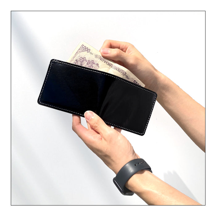 【財布の百貨店公式】 二つ折り財布 イタリア産 本革 ダグラスレザー 二つ折り 財布 サイフ さいふ ウォレット 革 レザー メンズ カード収納 小銭入れ コインケース付き 二つ折りサイフ 革財布 メンズ財布 ハンドメイド 革 高級 タンニンなめし 【安心の返品保証付き】