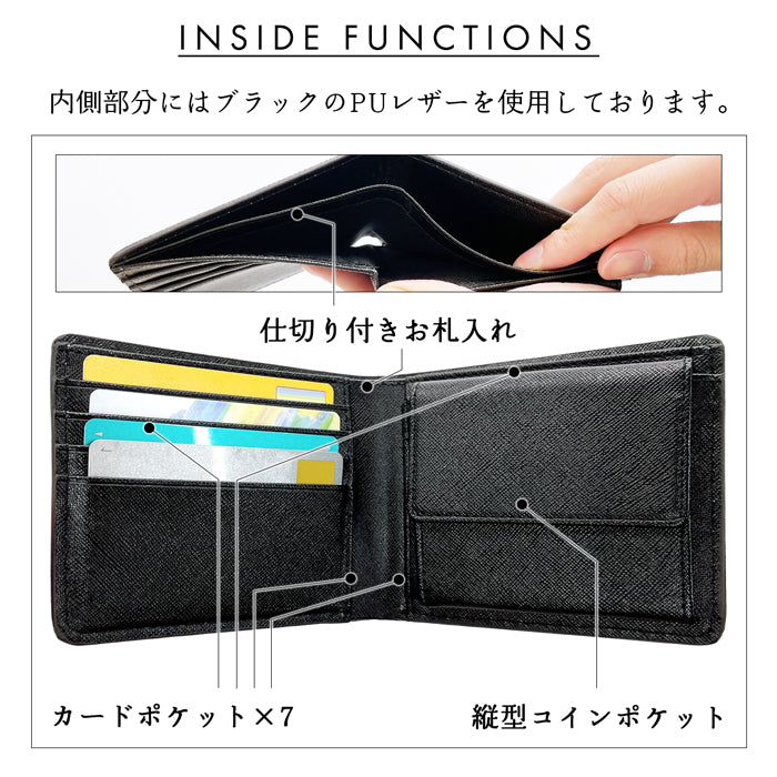 【財布の百貨店公式】 二つ折り財布 財布 メンズ 本革 馬ヌメ クラシック 二つ折り サイフ さいふ ウォレット 革 レザー カード収納 小銭入れ コインケース付き 二つ折りサイフ 革財布 メンズ財布 馬革 ホースレザー ハンドメイド ヌメ革