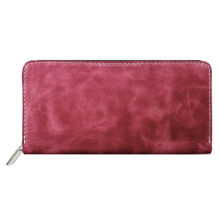 【財布の百貨店公式】 蛇腹 カードポケット付き 長財布 財布 本革 ラウンド型ファスナー 牛革 メンズ レディース ジェントルマン | 艶のある上品な牛ヌメ革を使用 【安心の返品保証付き】