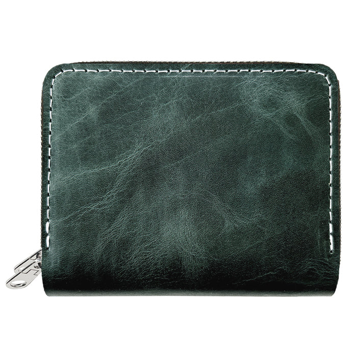 【財布の百貨店公式】 蛇腹 ダブルファスナー 財布 本革 カード収納 小さい財布 牛革 革財布 ラウンド型財布 Wファスナー ジェントルマン 牛ヌメ革 【安心の返品保証付き】