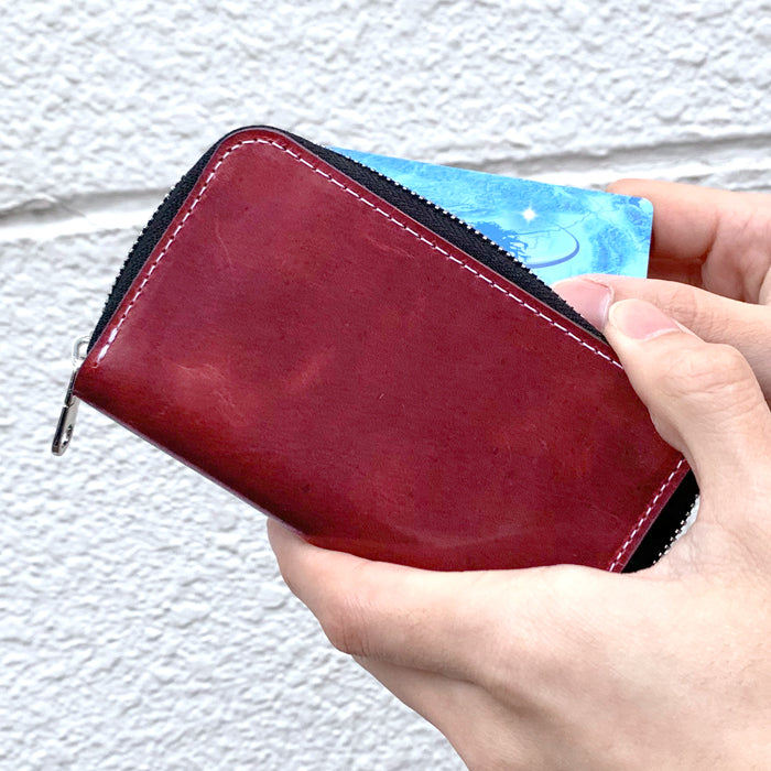 【財布の百貨店公式】 本革 ジェントルマン コインケース 牛革 コンパクト ラウンドファスナー 小銭入れ 【安心の返品保証付き】