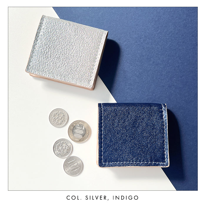 【財布の百貨店公式】 ボックス型 コインケース イタリア産 本革 グリッター 小銭入れ レディース 革 コンパクト スリム 薄型 牛革 クロム鞣し イタリアンレザー 【安心の返品保証付き】