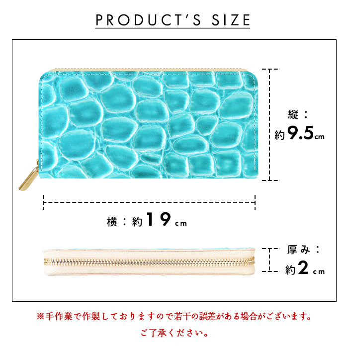 【財布の百貨店公式】 長財布 グランコッコ 本革 レディース 財布 エナメル加工 ラウンド型ファスナー | 美しさと機能性を兼ね備えた大人の財布 【安心の返品保証付き】