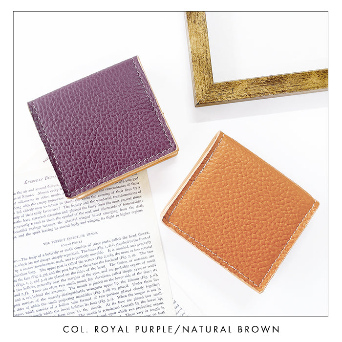 【財布の百貨店公式】 本革 ボックス型 コインケース ちょっとハイソな本革 メンズ レディース 小銭入れ コンパクト スリム 薄型 ケース 牛革 シボ 【安心の返品保証付き】