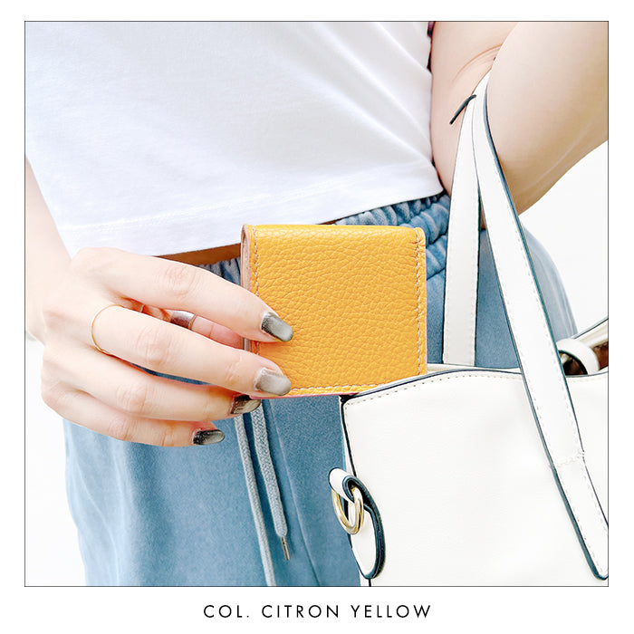 【財布の百貨店公式】 本革 ボックス型 コインケース ちょっとハイソな本革 メンズ レディース 小銭入れ コンパクト スリム 薄型 ケース 牛革 シボ 【安心の返品保証付き】