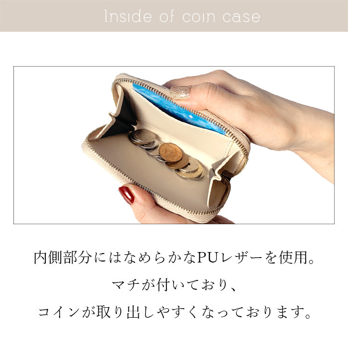 【財布の百貨店公式】 本革 ちょっとハイソな コインケース ラウンドファスナー 小銭入れ コンパクト 【安心の返品保証付き】