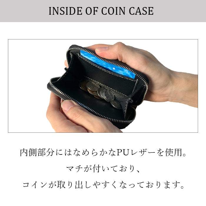 【財布の百貨店公式】 本革 ラウンドファスナー コインケース 馬革 小銭入れ コンパクト ホースレザー 馬ヌメ クラシック ヌメ革 【安心の返品保証付き】
