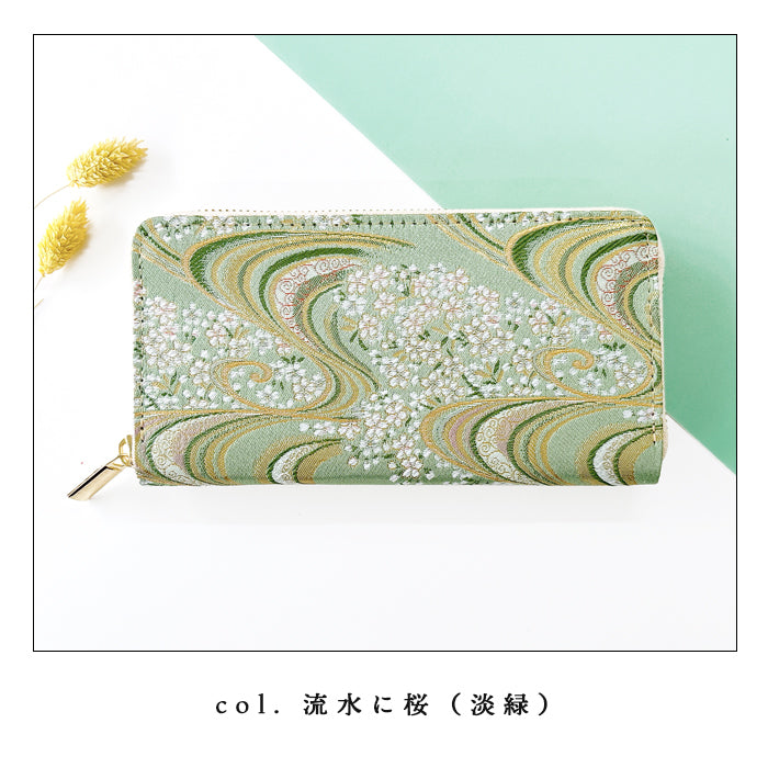 【財布の百貨店公式】 長財布 西陣織 彩 財布 レディース メンズ ラウンド型ファスナー - 高級感漂う日本製の和風財布 | プレゼントにも最適 【安心の返品保証付き】