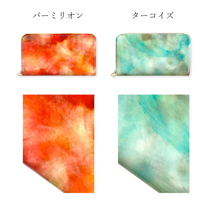 【財布の百貨店公式】 本革 イタリアンアート コインケース ラウンドファスナー ポーチ 小型財布 小銭入れ コンパクト 小物入れ 革 高級 ケース レディース 【安心の返品保証付き】