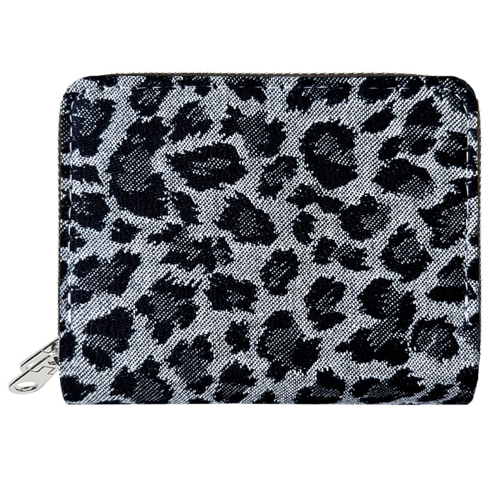 【財布の百貨店公式】 蛇腹 ダブルファスナー 財布 ジャガード デニム 蛇腹式 カード収納 小銭入れ ラウンドファスナー ラウンド財布 Wファスナー デニム生地 【安心の返品保証付き】