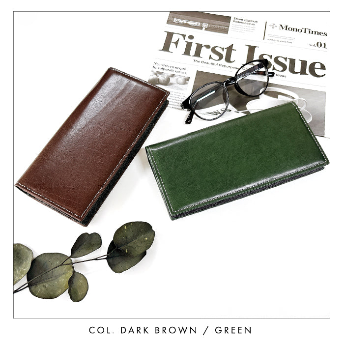 【財布の百貨店公式】 本革 上品な紳士レザー 二つ折り長財布 長財布メンズ サイフ さいふ ウォレット 革 レザー カード収納 小銭入れ コインケース付き WL-D2-07 【安心の返品保証付き】