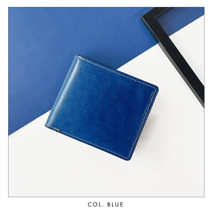 【財布の百貨店公式】 本革 上品な紳士レザー二つ折り財布 メンズ カード収納 小銭入れ コインケース付き サイフ ウォレット 薄型 コンパクト 【WM-D1-07】 【安心の返品保証付き】