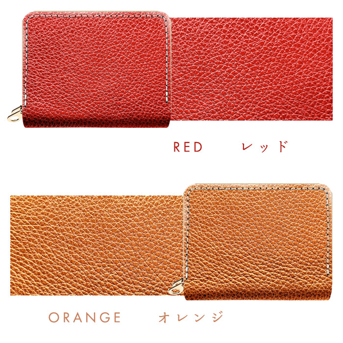 【財布の百貨店公式】 本革 型押しグリッター 蛇腹 ダブルファスナー 財布 メンズ レディース カード収納 小さい財布 日本製 【安心の返品保証付き】