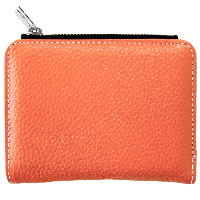 【財布の百貨店公式】 本革 二つ折り財布 上品な型押し てのひら財布 レディース メンズ カード収納 小銭入れ コインケース付き サイフ ウォレット 革 レザー 牛革 WM-D2-04 【安心の返品保証付き】