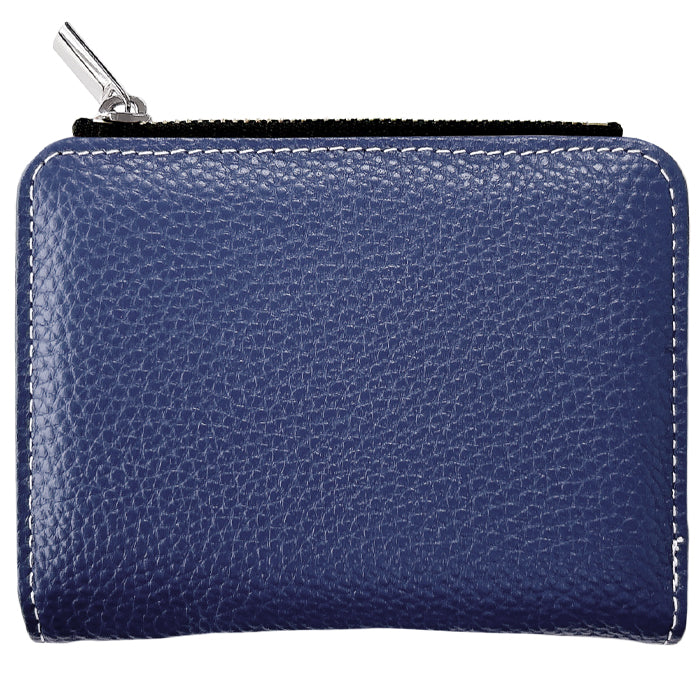 【財布の百貨店公式】 本革 二つ折り財布 上品な型押し てのひら財布 レディース メンズ カード収納 小銭入れ コインケース付き サイフ ウォレット 革 レザー 牛革 WM-D2-04 【安心の返品保証付き】