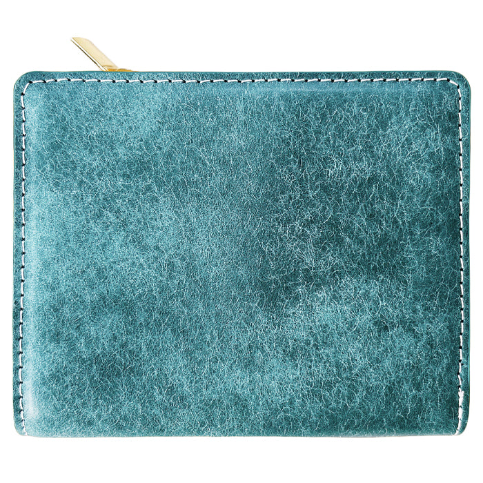 【財布の百貨店公式】 本革 レザリア L字ジッパー 二つ折り財布 メンズ カード収納 小銭入れ コインケース付き サイフ ウォレット 薄型 コンパクト 【WM-D4-02】 【安心の返品保証付き】