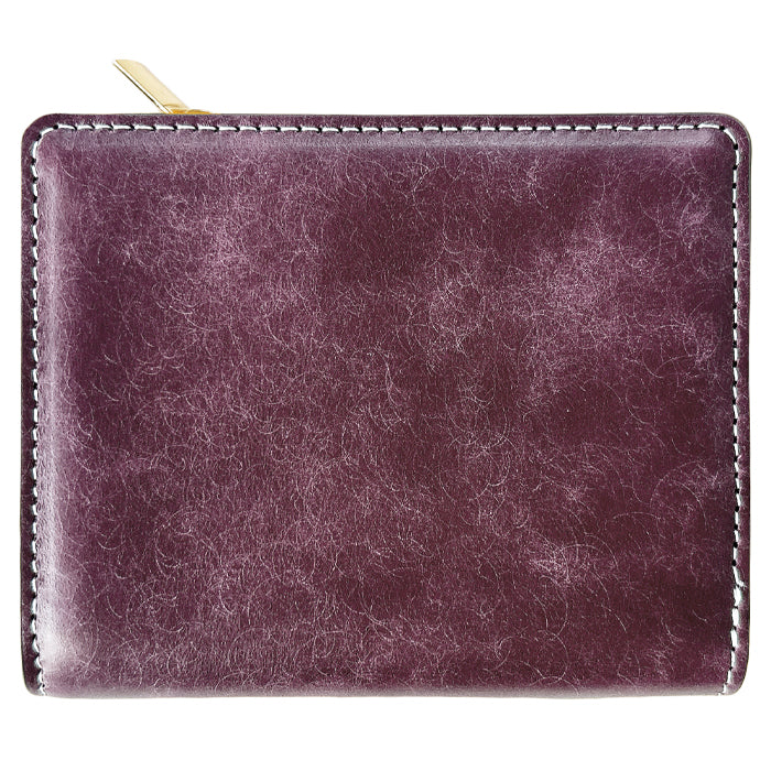 【財布の百貨店公式】 本革 レザリア L字ジッパー 二つ折り財布 メンズ カード収納 小銭入れ コインケース付き サイフ ウォレット 薄型 コンパクト 【WM-D4-02】 【安心の返品保証付き】