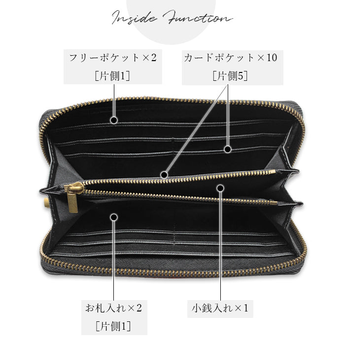【財布の百貨店公式】 イタリア産 ダグラスレザー 財布 長財布 本革 ラウンド型ファスナー ヌメ革 牛革 メンズ イタリアンレザー ダグラス |洗練された手触り、持つだけで格が上がる一品 【安心の返品保証付き】