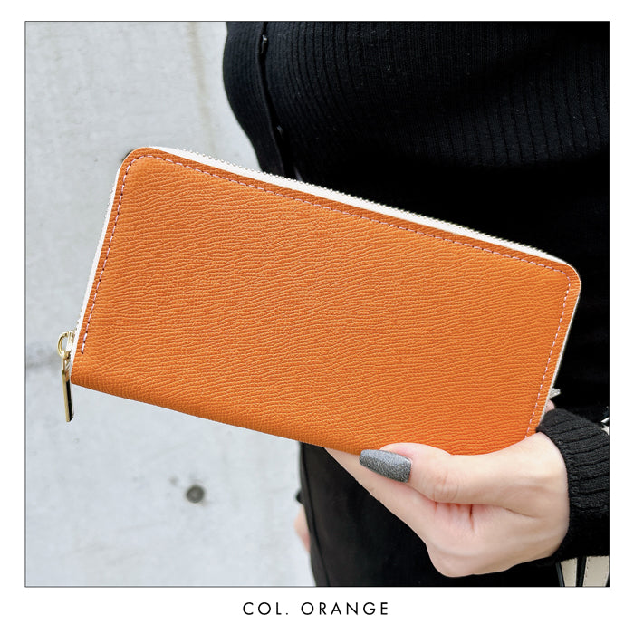 【財布の百貨店公式】 長財布 ドイツ製 ワープロラックス 財布 本革 ラウンド型ファスナー 革財布 カード収納 レディース メンズ ドイツレザー カーフレザー|大人の品格を纏う、シンプル&エレガントな長財布 【安心の返品保証付き】