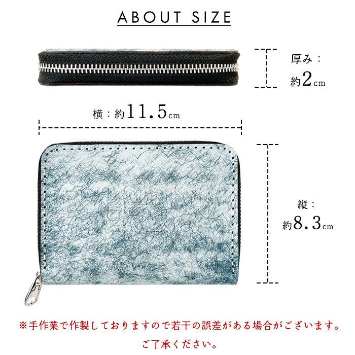 【財布の百貨店公式】 イタリア産 本革 マルゴーフォグ ミニ財布 財布 メンズ ミニウォレット 牛革 コンパクト ラウンドファスナー サイフ 小さい財布 カード収納 【安心の返品保証付き】