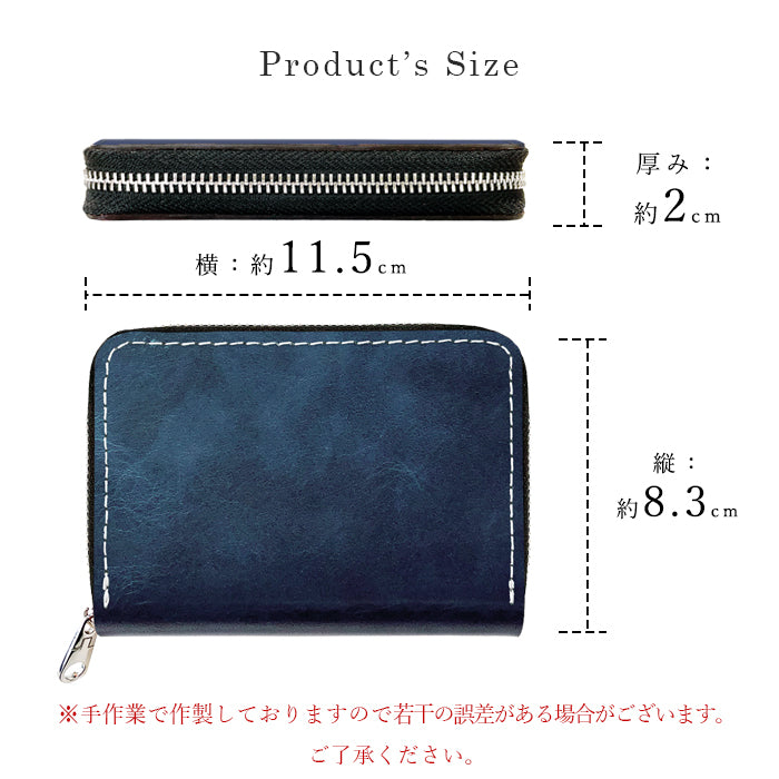 【財布の百貨店公式】 ミニ財布 本革 ジェントルマン 財布 メンズ ミニウォレット 牛革 ヌメ革 コンパクト ラウンドファスナー サイフ さいふ ウォレット 小さい財布 革 レザー カード収納 革財布 ラウンド財布 ミニサイフ 本革ミニ財布 メンズ レディース 【安心の返品保証付き】
