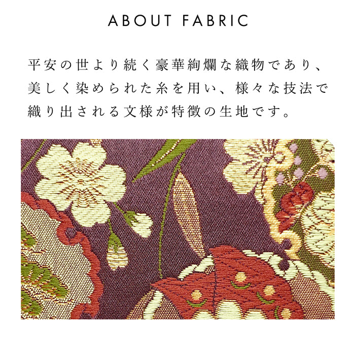 【財布の百貨店公式】 西陣織 極 ミニ財布 財布 金襴 ミニウォレット コンパクト ラウンドファスナー サイフ さいふ ウォレット 小さい財布 カード収納 ラウンド財布 ミニサイフ 和風 和柄 和 豪華 織物 鳳凰 桜 櫻 宝尽くし 華文 花文 流水 ハンドメイド 【安心の返品保証付き】