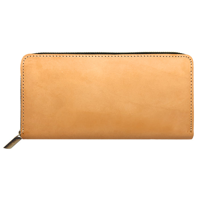 【財布の百貨店公式】 蛇腹 カードポケット付き 長財布 イタリア製 ミズーリベリー 本革 財布 ラウンド型ファスナー メンズ レディース イタリアンレザー 【安心の返品保証付き】