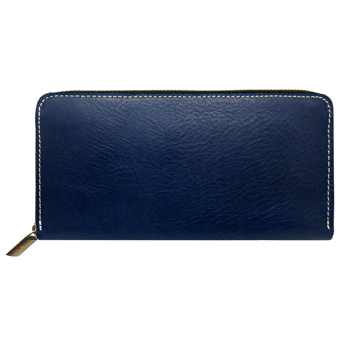 【財布の百貨店公式】 蛇腹 カードポケット付き 長財布 イタリア製 ミズーリベリー 本革 財布 ラウンド型ファスナー メンズ レディース イタリアンレザー 【安心の返品保証付き】